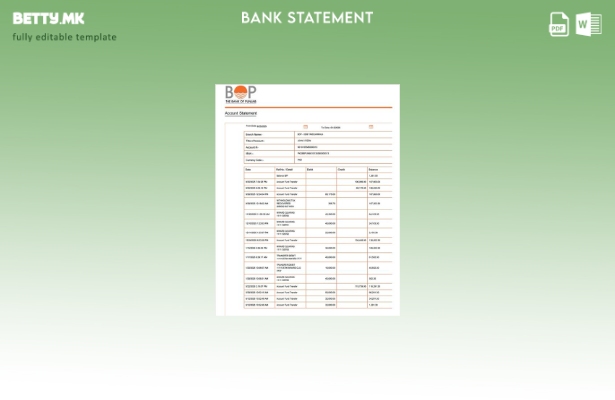 Шаблон за зборови во модерен стил на Пакистан Банката на Пенџаб